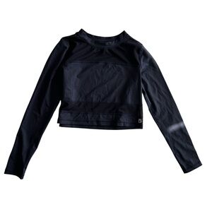 Buffbunny Mesh Long Sleeve Navy Blue Crop Top